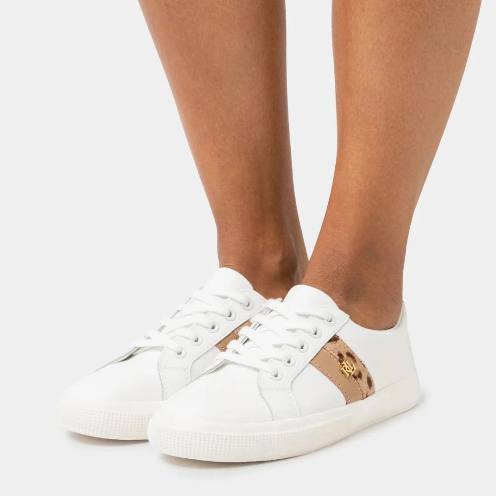 Ralph Lauren Janson II Leather Women - WHTBEG One Piece Sneakers