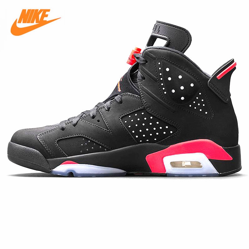 Asics Gel Kahana 8 Trail Running Shoes Nike Air Jordan 6 Black Infrared AJ6 Men Basketball Shoes, Black & Red, Shock Absorption Anti-Slip Support  Balance 384664 023
