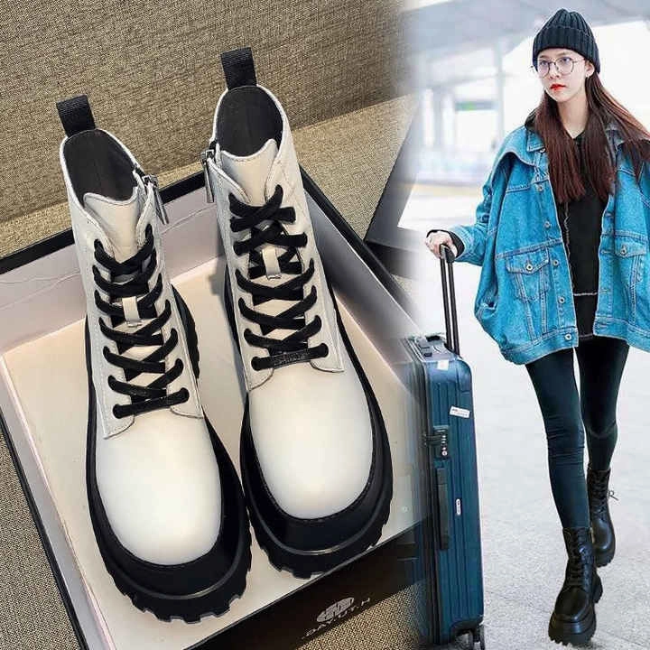 Lightweight Steel Cap Boots      Women's Thick Warm Side Zipper Boots