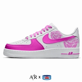 "Pink Roses" Nike Air Force 1 Low Shoes Asic Tiger Wrestling Shoes