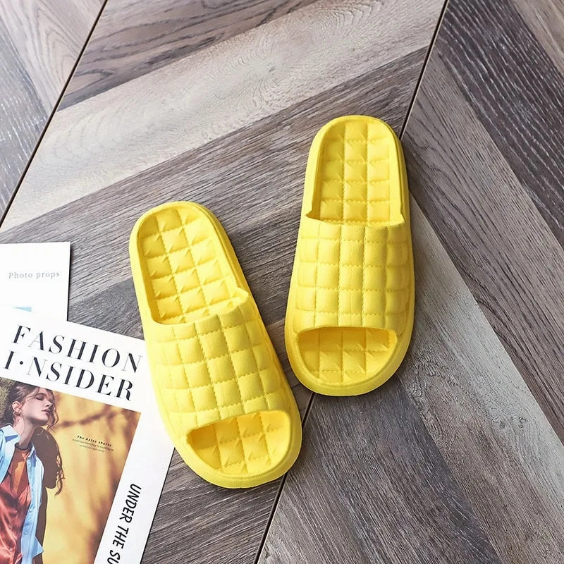 Women Indoor Home Slippers Summer Soft Comfortable Flip Flops Bath Slippers Couple Family Flat Shoes Hotel Sandals Nordstrom Slippers
