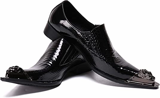 Boots Manoa Men's Shiny Western Loafers Metal Tip