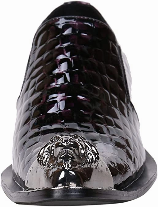 Wolverine Boots Steel Toe Men's Shiny Western Loafers Metal Tip