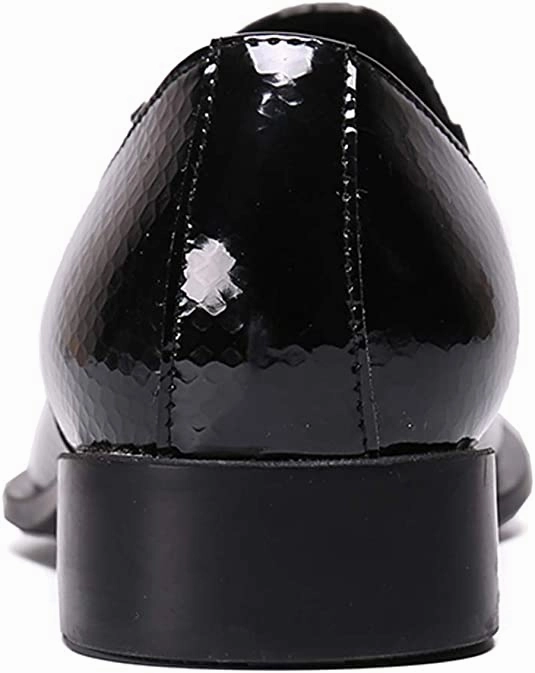 Men's Shiny Western Loafers Metal Tip Spectre Boots