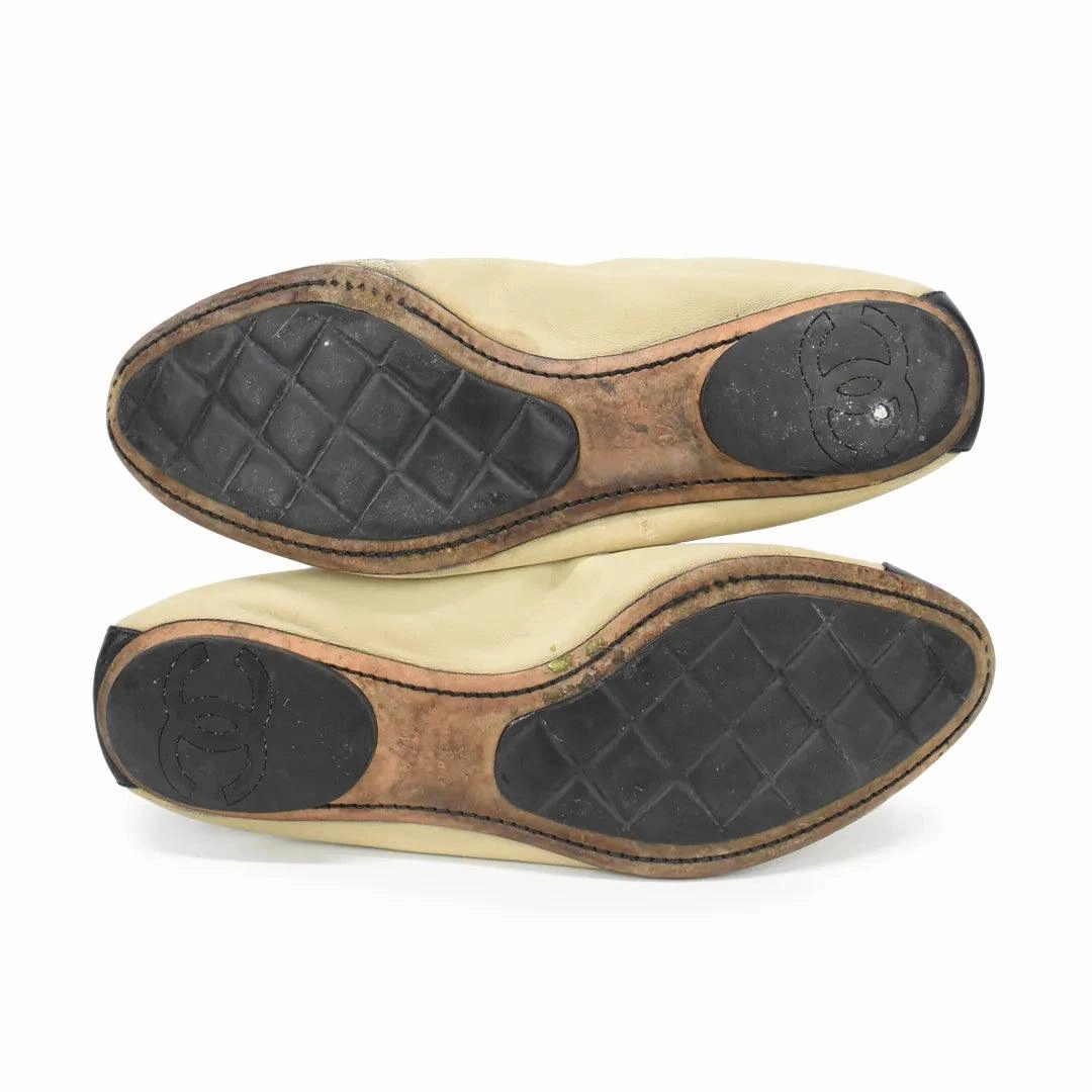 Chanel Elastic Flats - Women's 37 Big Bow Flat Shoes