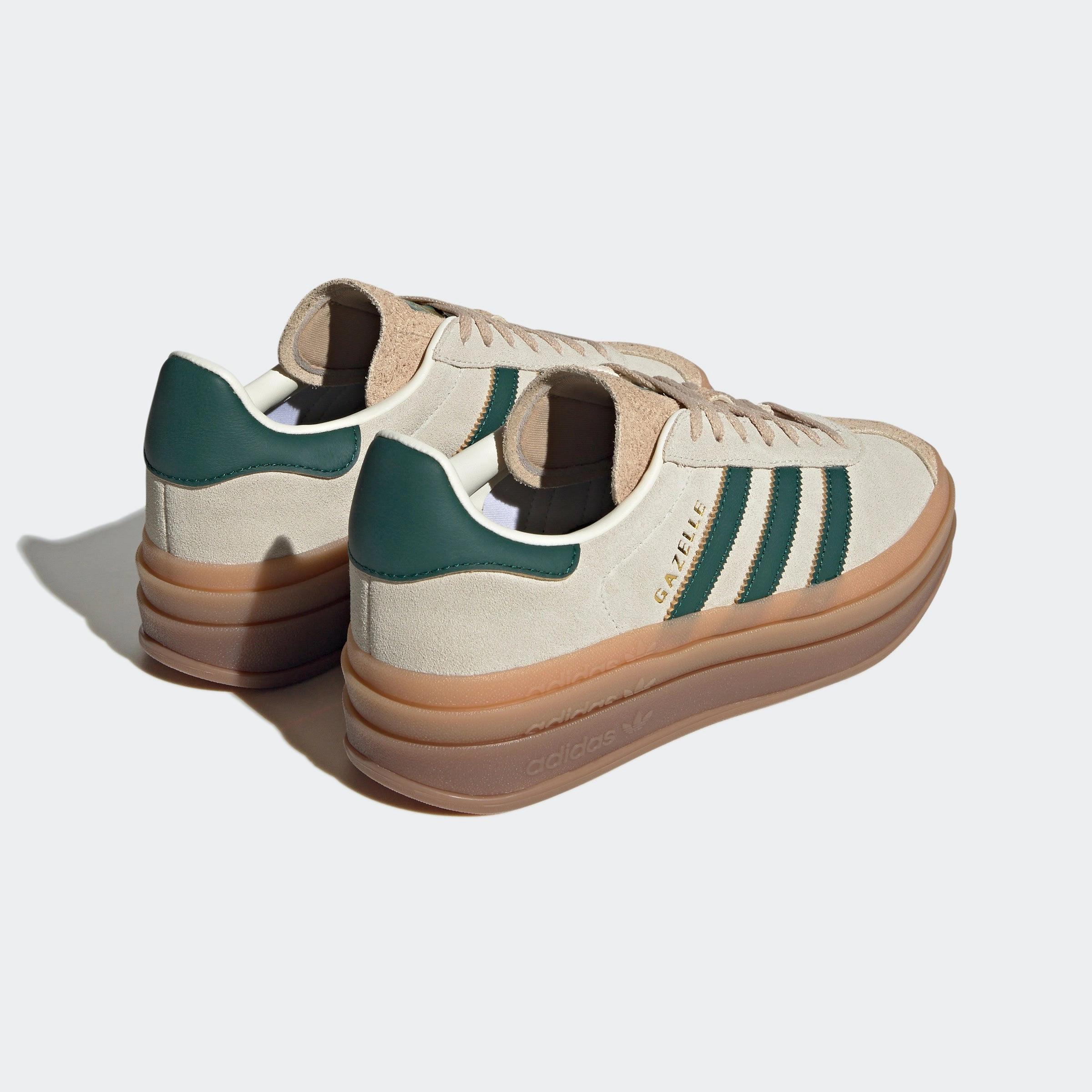 Adidas Prime Shoes Women's adidas Originals Gazelle Bold Shoes Cream White Green