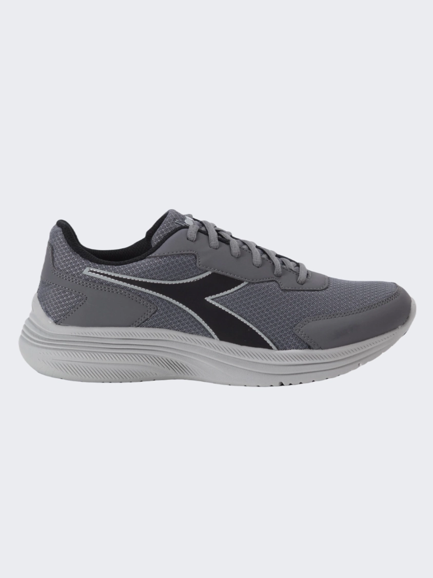 Diadora Eagle 7 Men Running Shoes Steel Grey/Silver Tactical Running Shoes