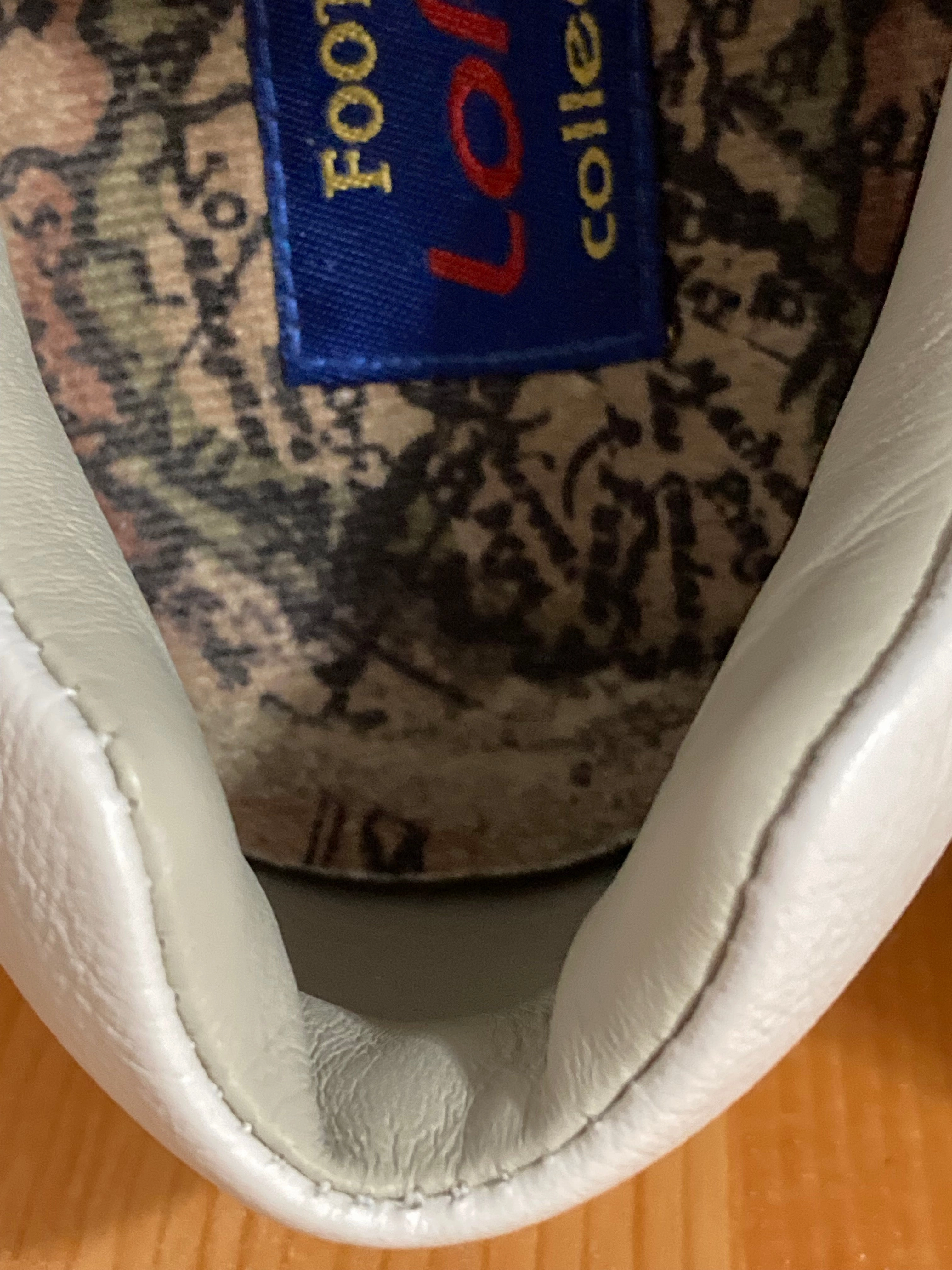 Fenlern Golf FOOTJOY LOPRO COLLECTION Women 7.5W Leather Golf Shoes Sneakers White & Red