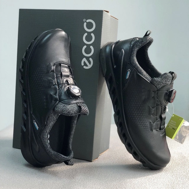 Professional Genuine Leather Golf Shoes Men Spikless Golf Sneakers Outdoor Spirng Summer Jogging Walking Footwear for Golfers Golf Shoes Academy