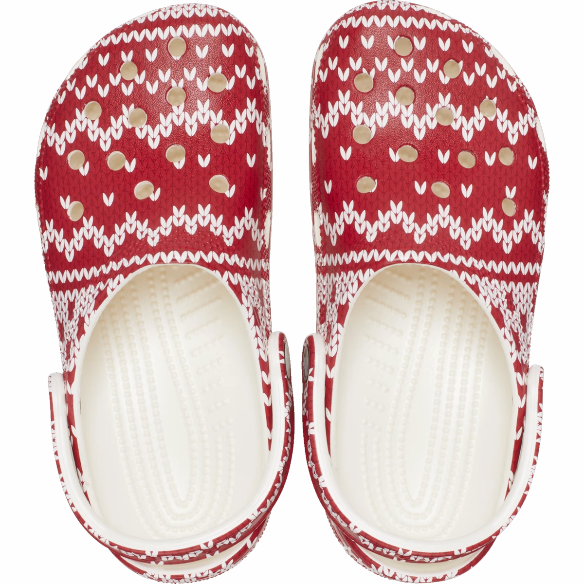 Classic Holiday Sweater Patent Clogs