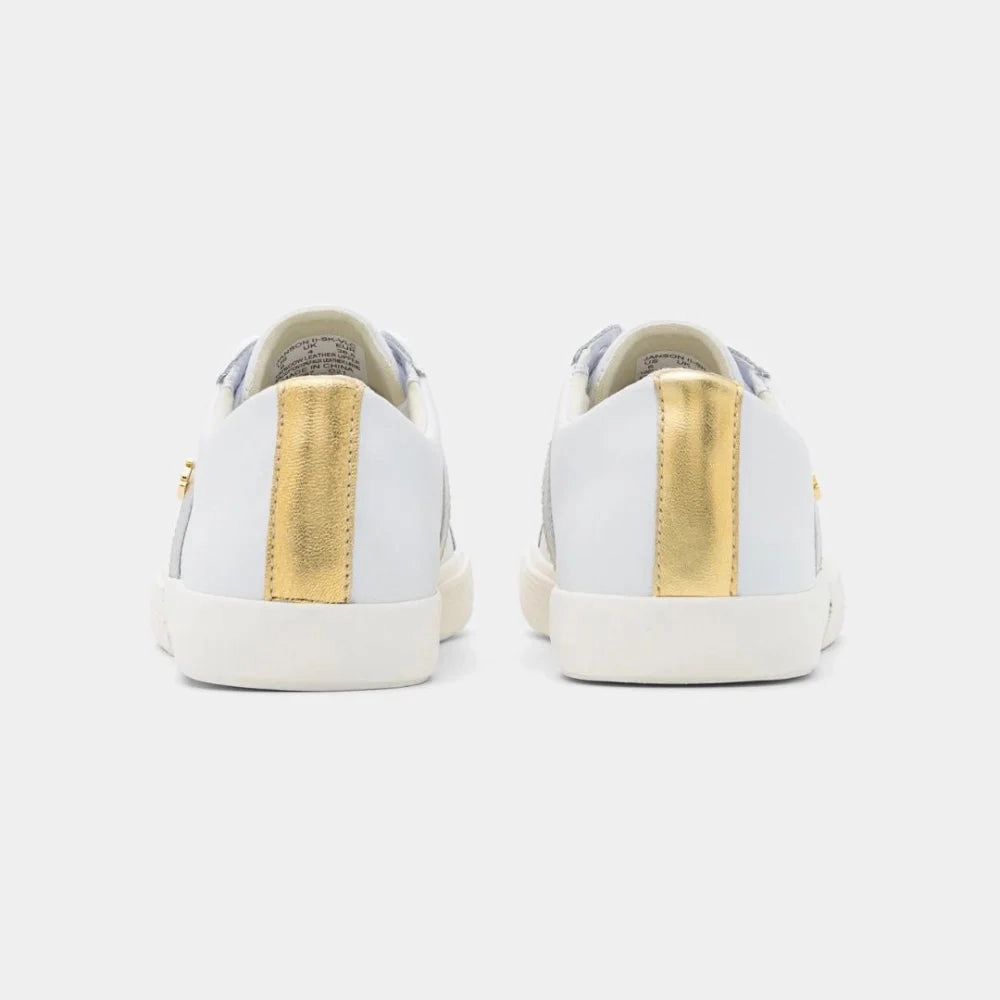 Ralph Lauren Janson II Leather White Women Dc Sneakers