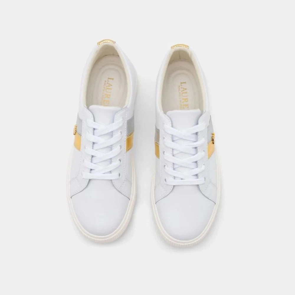 Ralph Lauren Janson II Leather White Women Kenneth Cole Sneakers