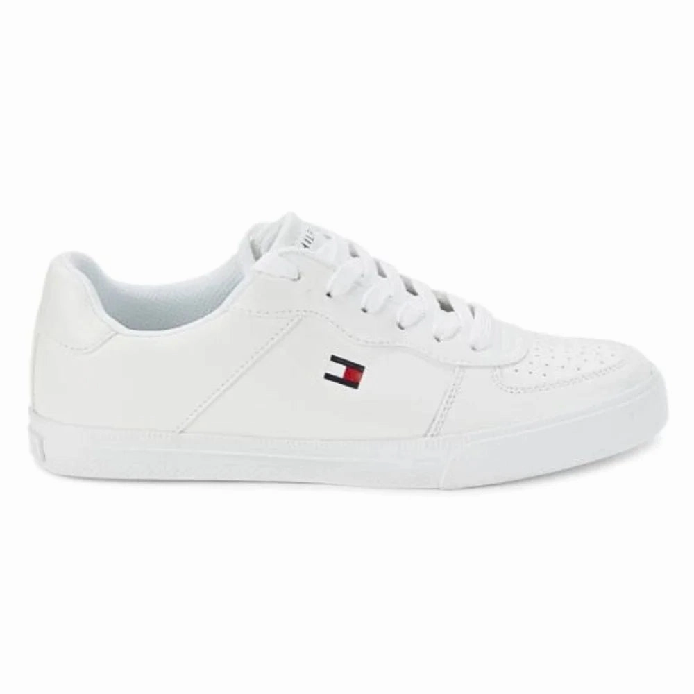 Tommy Hilfiger Lelini Lace-Up Sneakers Women -  WHT Paint For Leather Sneakers