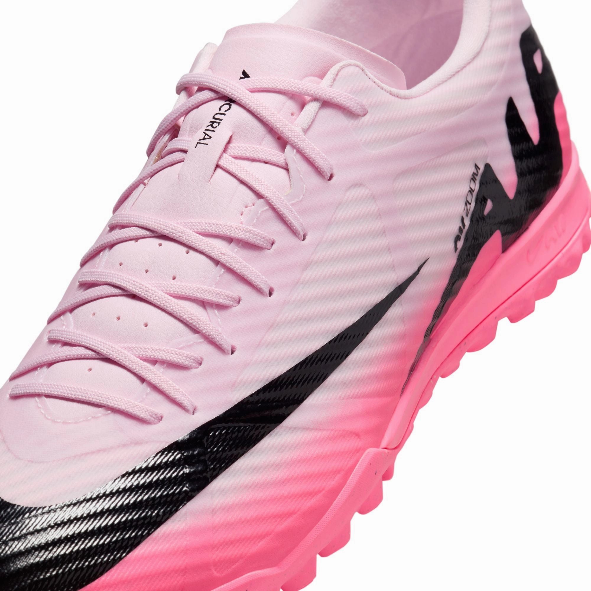 Nike Zoom Mercurial Vapor 15 Academy TF Turf Soccer Shoes -Pink Foam/Black Running Shoes Asics Novablast 5