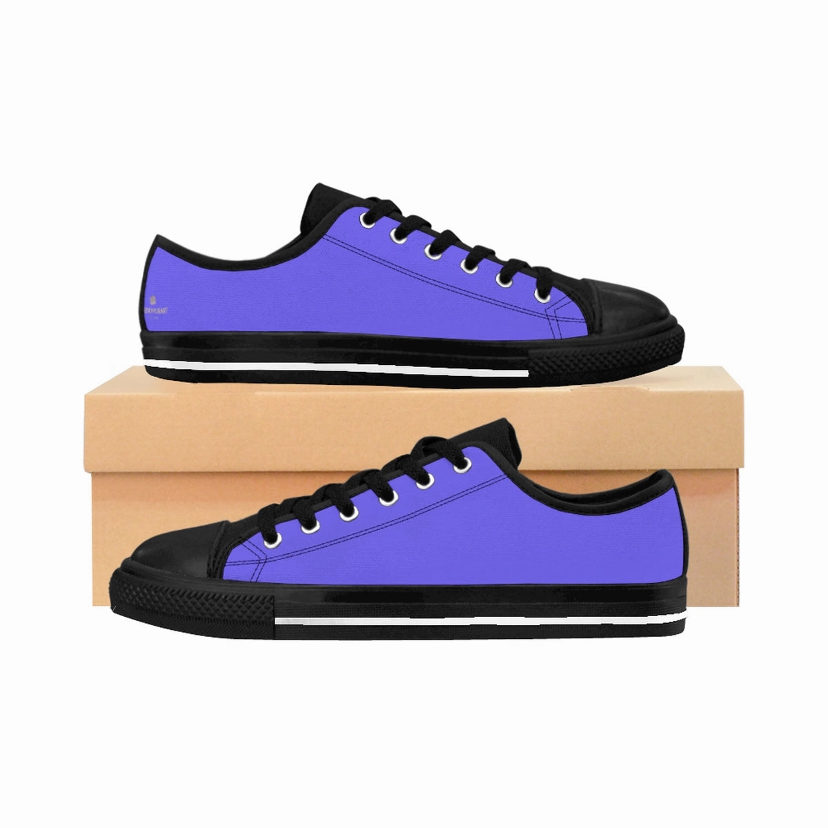 Cheetah Boots Purple Men's Low Top Sneakers, Violet Solid Color Designer Running Fashion Tennis Shoes
