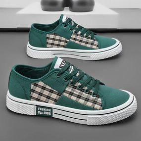 Casual Shoes For Men Men's Vintage Skateboard Shoes | Green Red Or Black