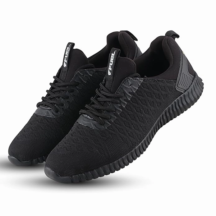 Oil Clogs Pores Fuel Sensor Sport Shoes For Men (Black)