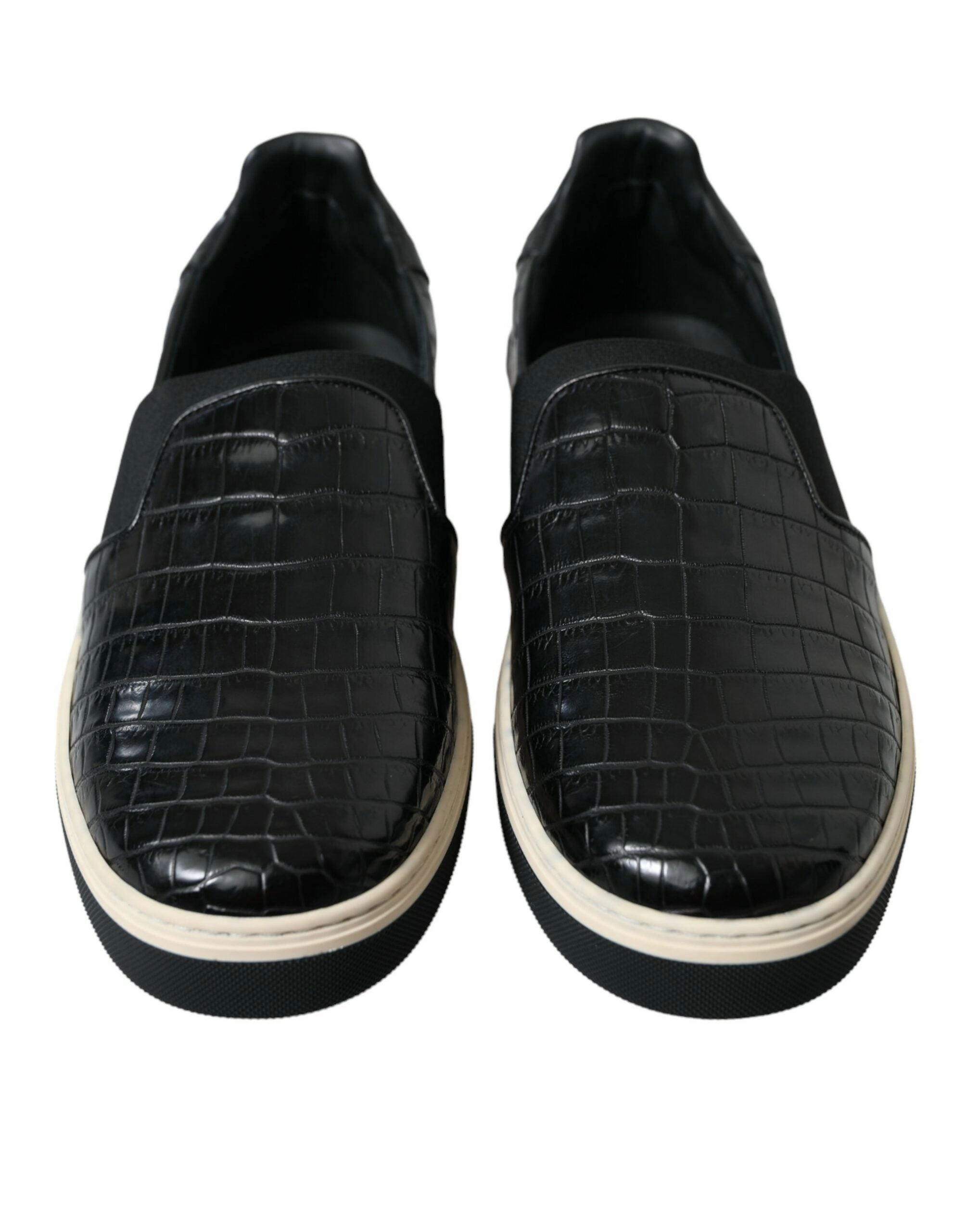 Sneakers Target Dolce & Gabbana Elegant Crocodile Leather Low-Top Sneakers