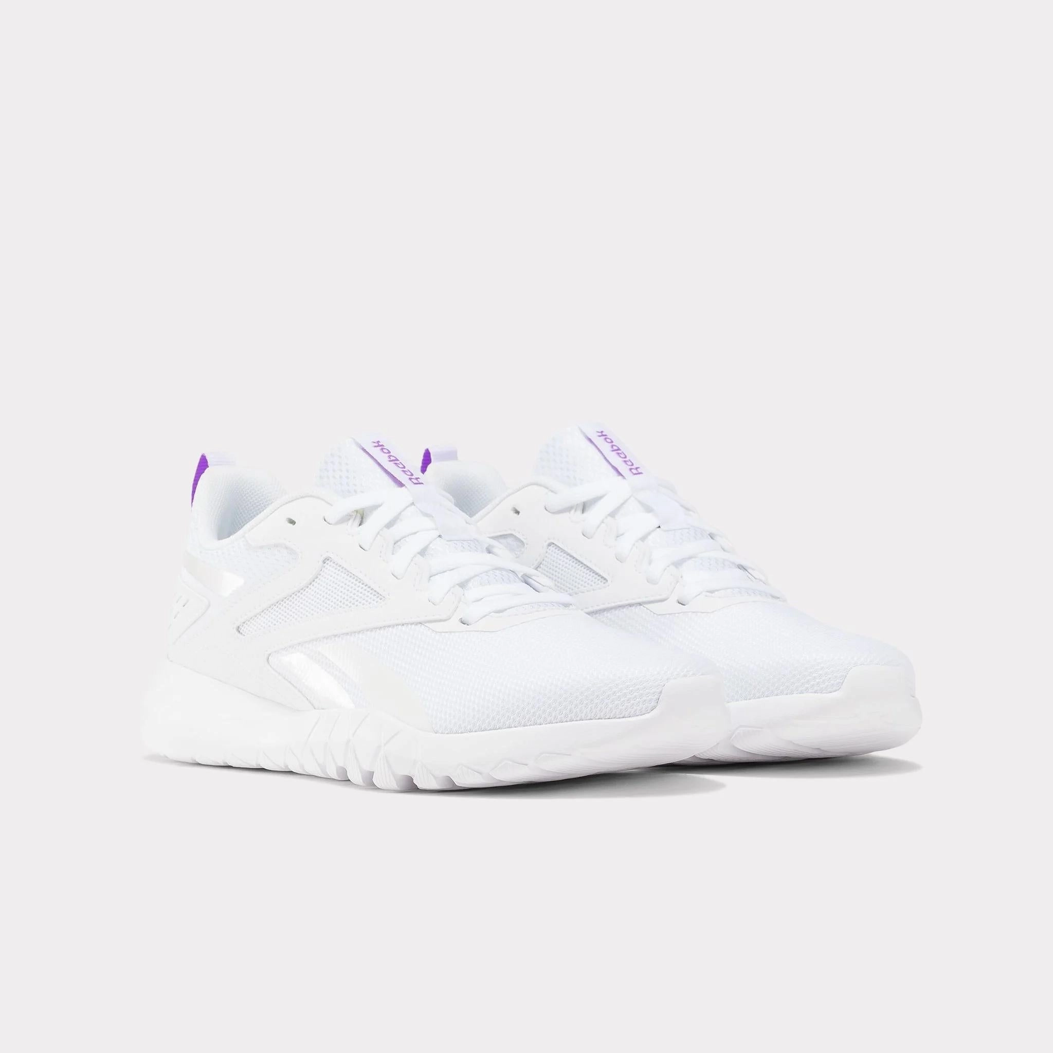 Reebok Footwear Women Flexagon Energy TR 4 Shoes FOOTWEAR WHITE/DIGITAL PURPLE Nike Free Trainer 5.0 Shield Training Shoes