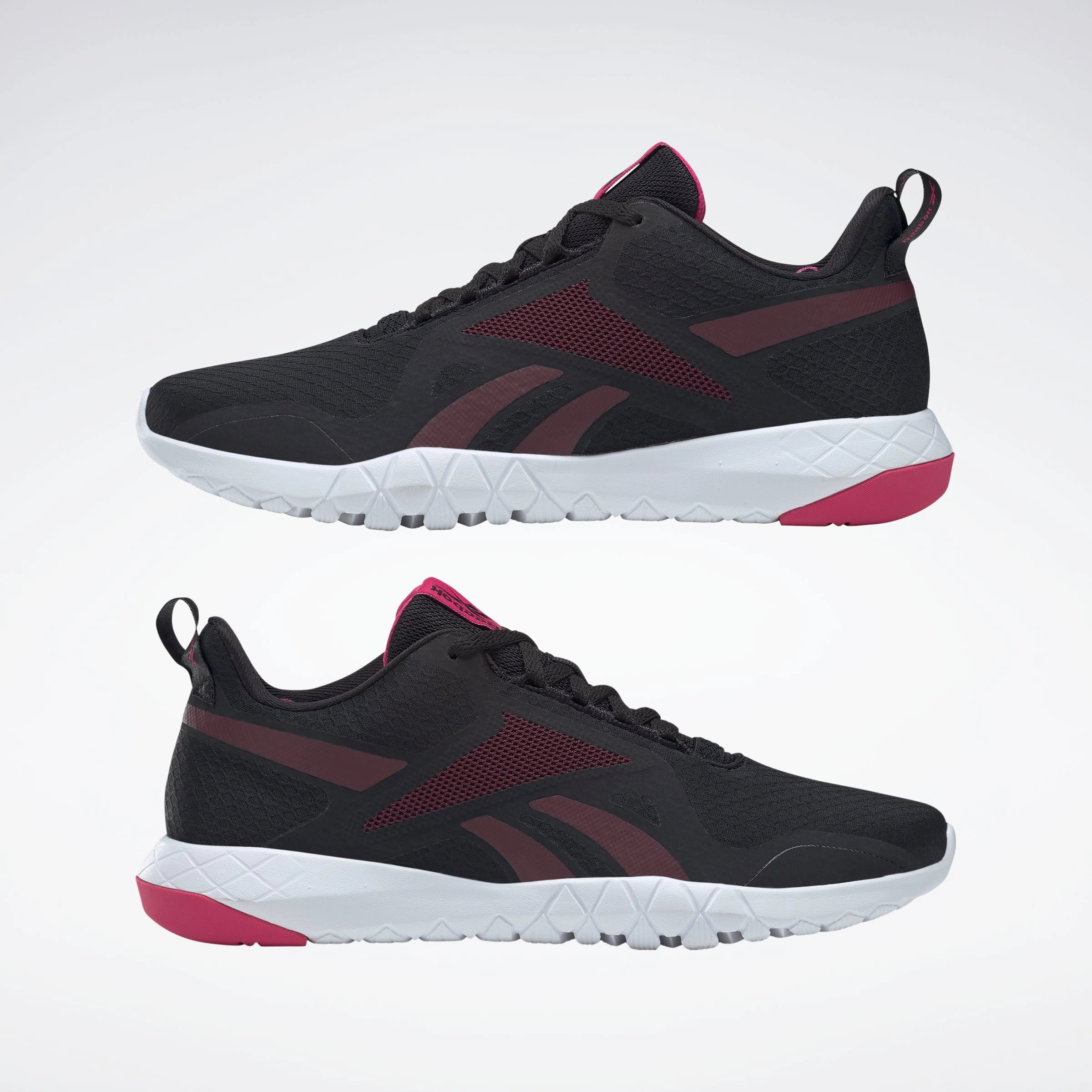 Free Metcon 4 Training Shoe Reebok Footwear Women Flexagon Force 3 Wide D Shoes Cblack/Maroon/Purpnk
