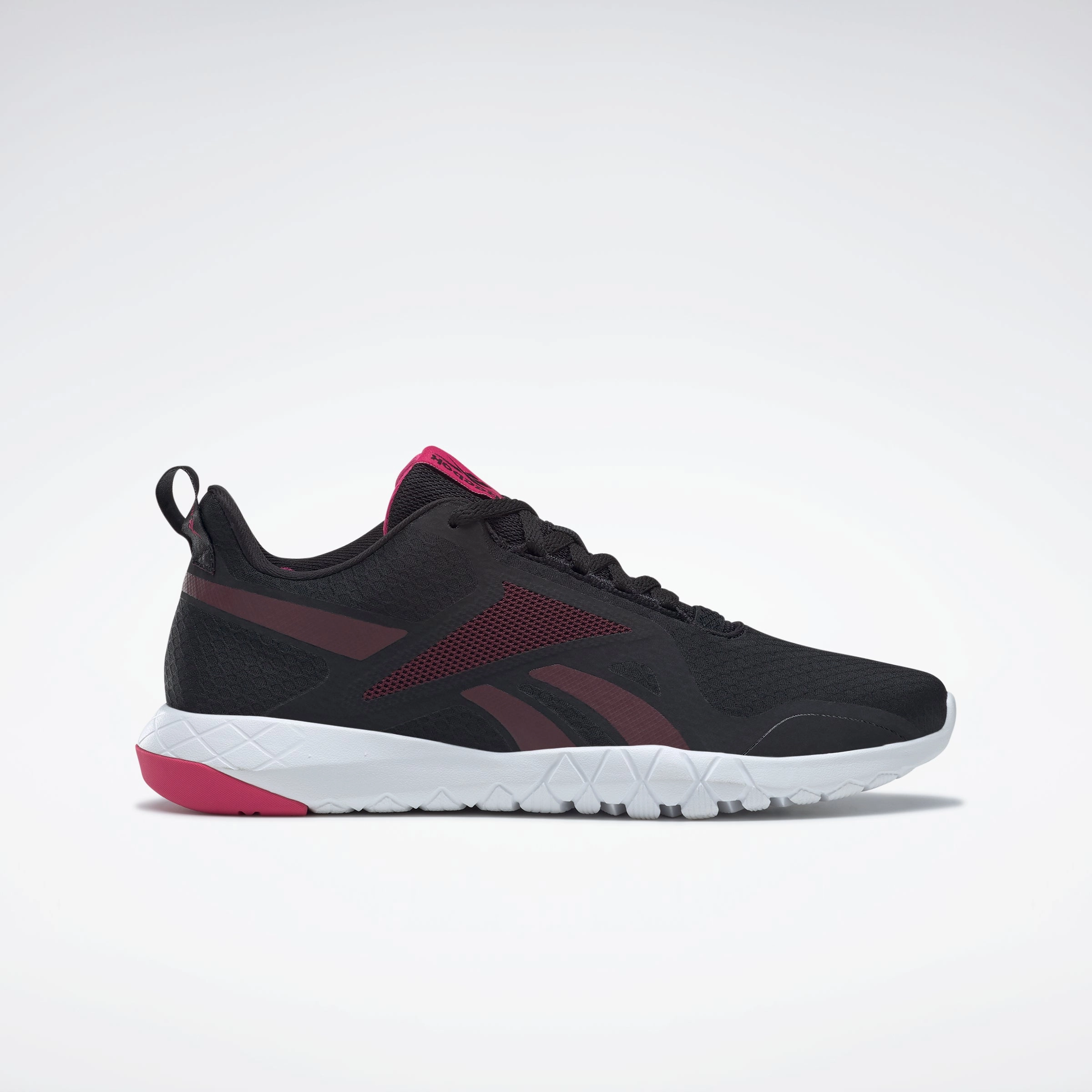 German Trainer Shoe Reebok Footwear Women Flexagon Force 3 Wide D Shoes Cblack/Maroon/Purpnk