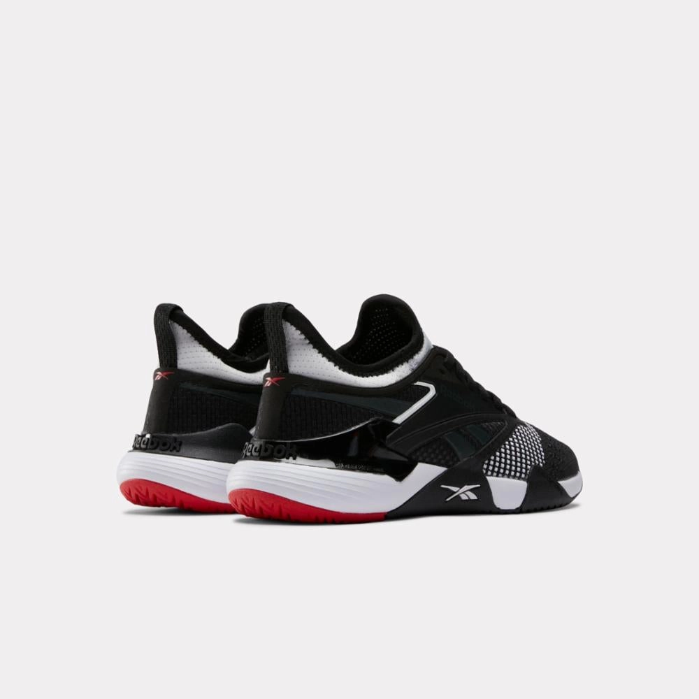 Reebok Footwear Women Nano Court Training Shoes BLACK/WHITE/VECTOR RED Adizero Training Shoes