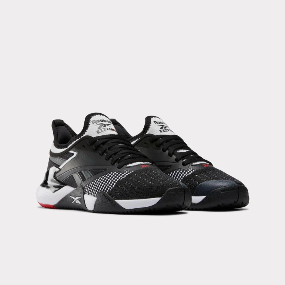 Reebok Footwear Women Nano Court Training Shoes BLACK/WHITE/VECTOR RED Cross Training Shoes Wiki