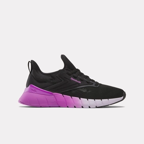 Flat Shoes For Training Reebok Footwear Women Nano Gym Shoes BLACK/PURPLE RAVE/DIGITAL GLEA