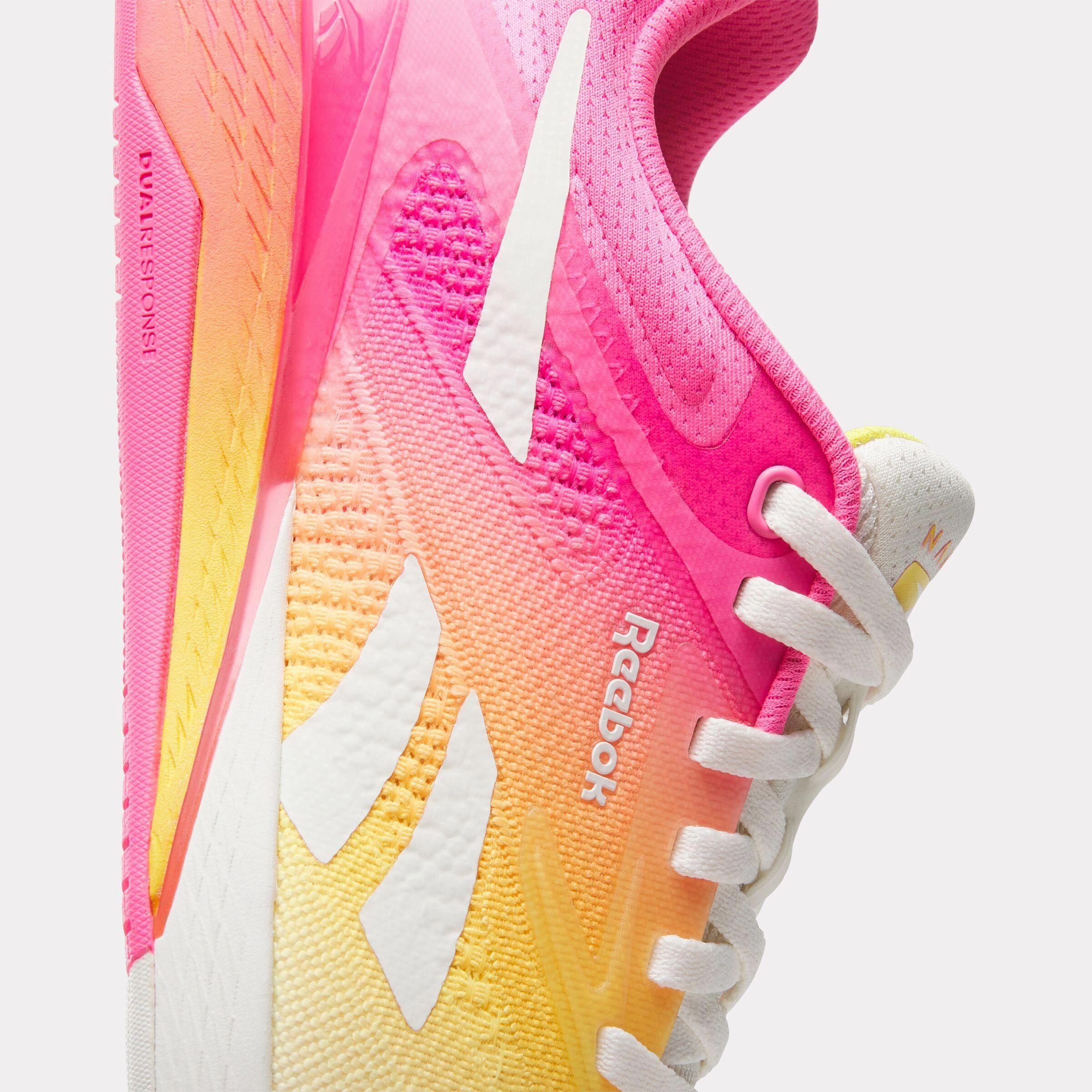 Reebok Footwear Women Nano X5 Training Shoes CHALK/ATOMIC PINK/GOLDEN HAZE Nike Mesh Training Shoes