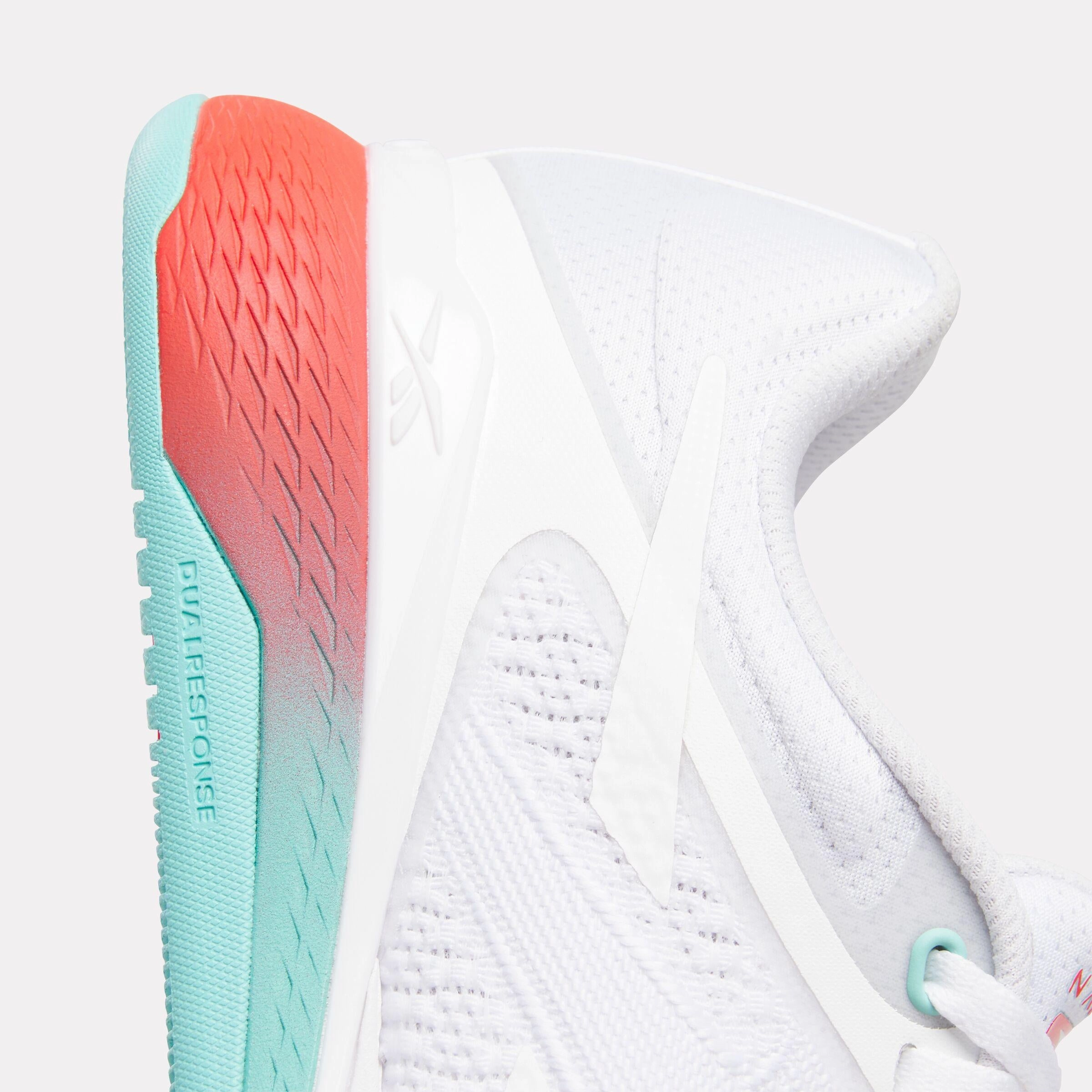 Foot Shaped Training Shoes Reebok Footwear Women Nano X5 Training Shoes FTW WHITE/AI AQUA/ENERGY RED