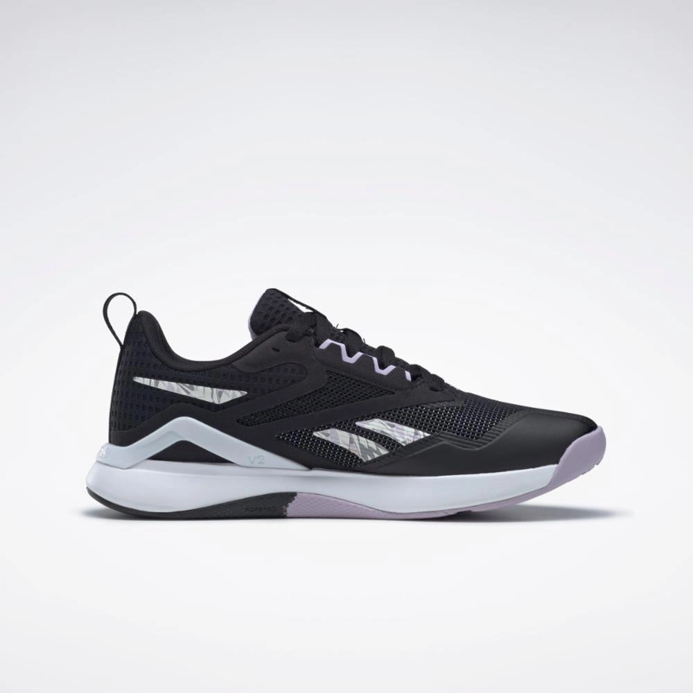 Reebok Footwear Women NANOFLEX TR 2.0 CBLACK/FTWWHT/PUROAS Training Shoes Australia