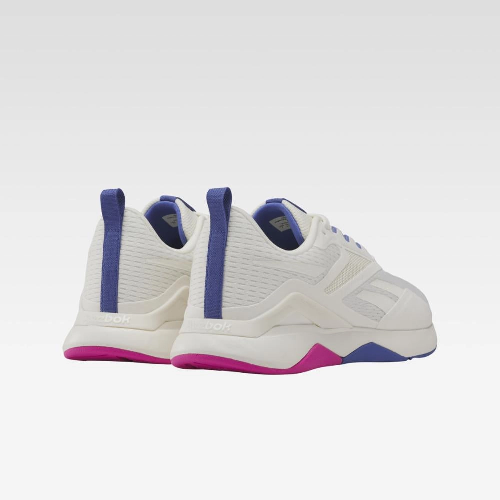 Cross Training Versus Running Shoes Reebok Footwear Women Nanoflex TR 2.0 Women's Training Shoes CHALK/STEPUR/LASPIN