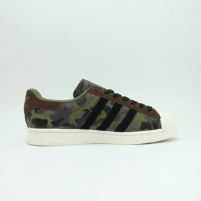 Adidas Embroidered Flower Shoes Men Adidas Superstar Sneakers Strata (Olive)