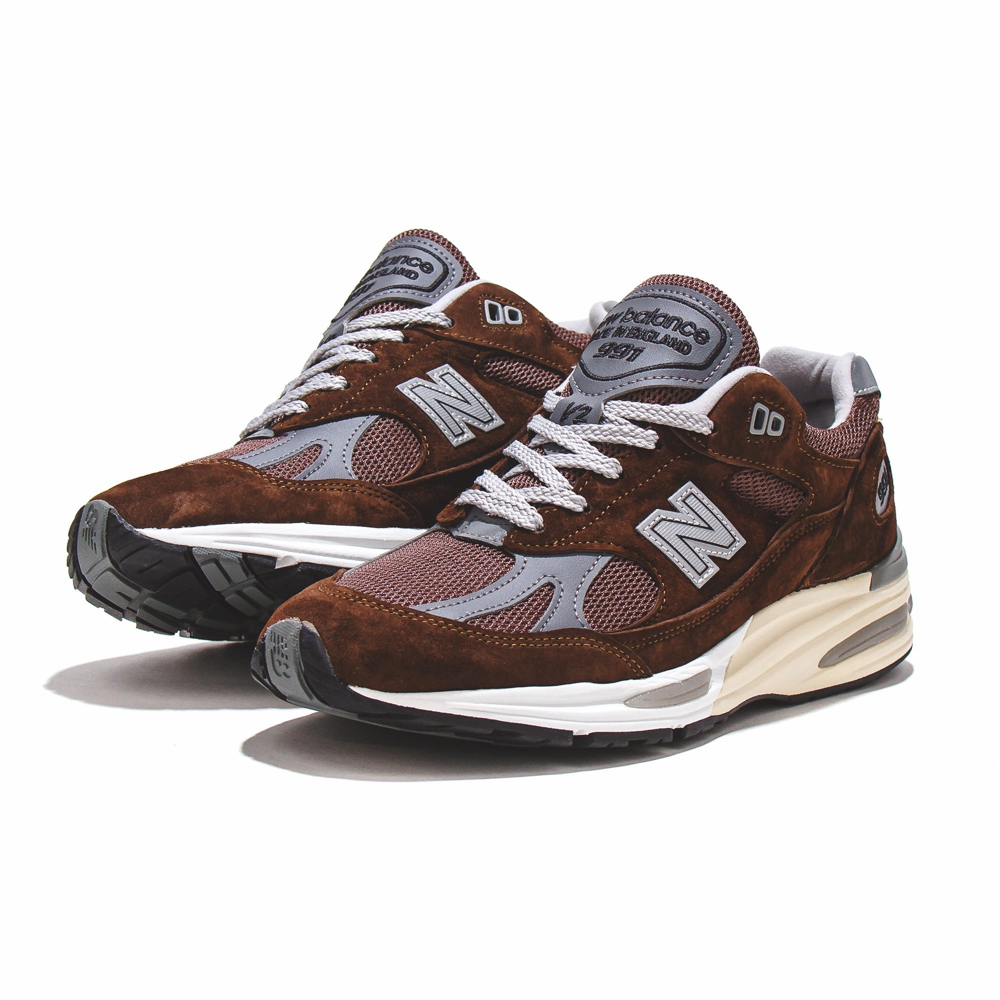 New Balance Unisex Made in UK 991v2 Pinecone U991BR2 Most Cushioned New Balance Shoe