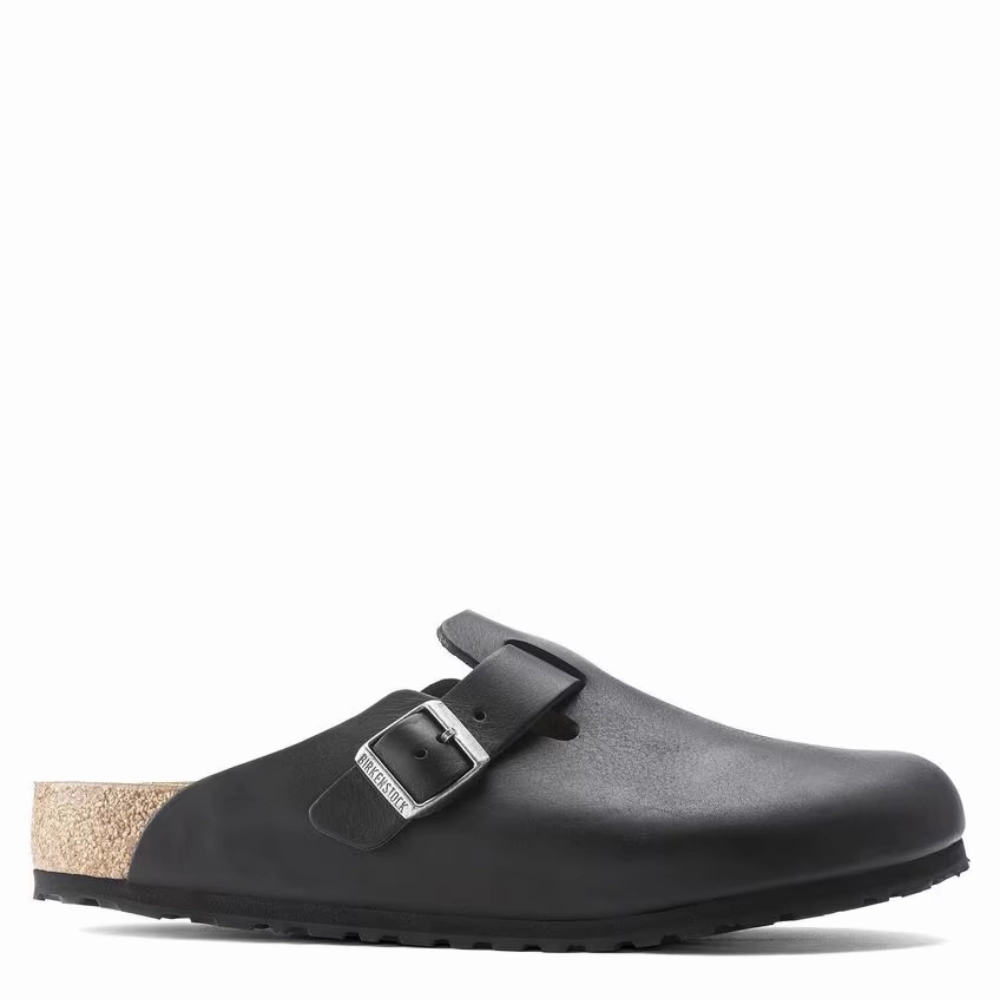 Birkenstock Men's Boston Grip Leather in Vintage Wood Black Seavees Bodega Clogs