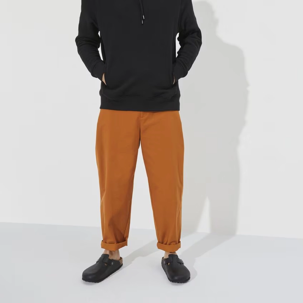 Birkenstock Men's Boston Grip Leather in Vintage Wood Black My Nose Clogs At Night