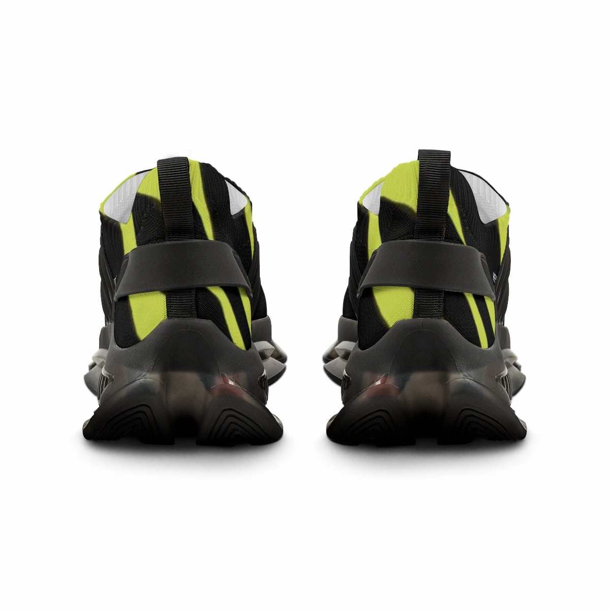 Rick Owens Combat Boots Yellow Zebra Print Men's Shoes, Best Zebra Stripes Animal Print Comfy Men's Mesh Sports Sneakers