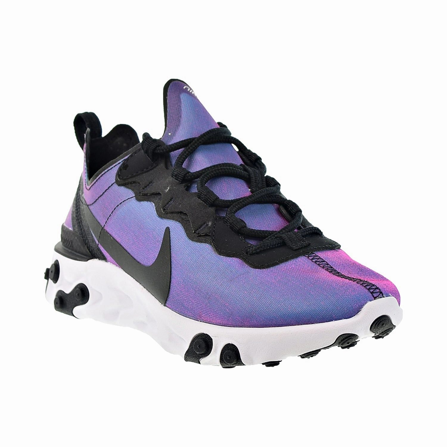Asics Ping Pong Shoes Nike React Element 55 Premium Women's Shoes Black-Laser Fuchsia