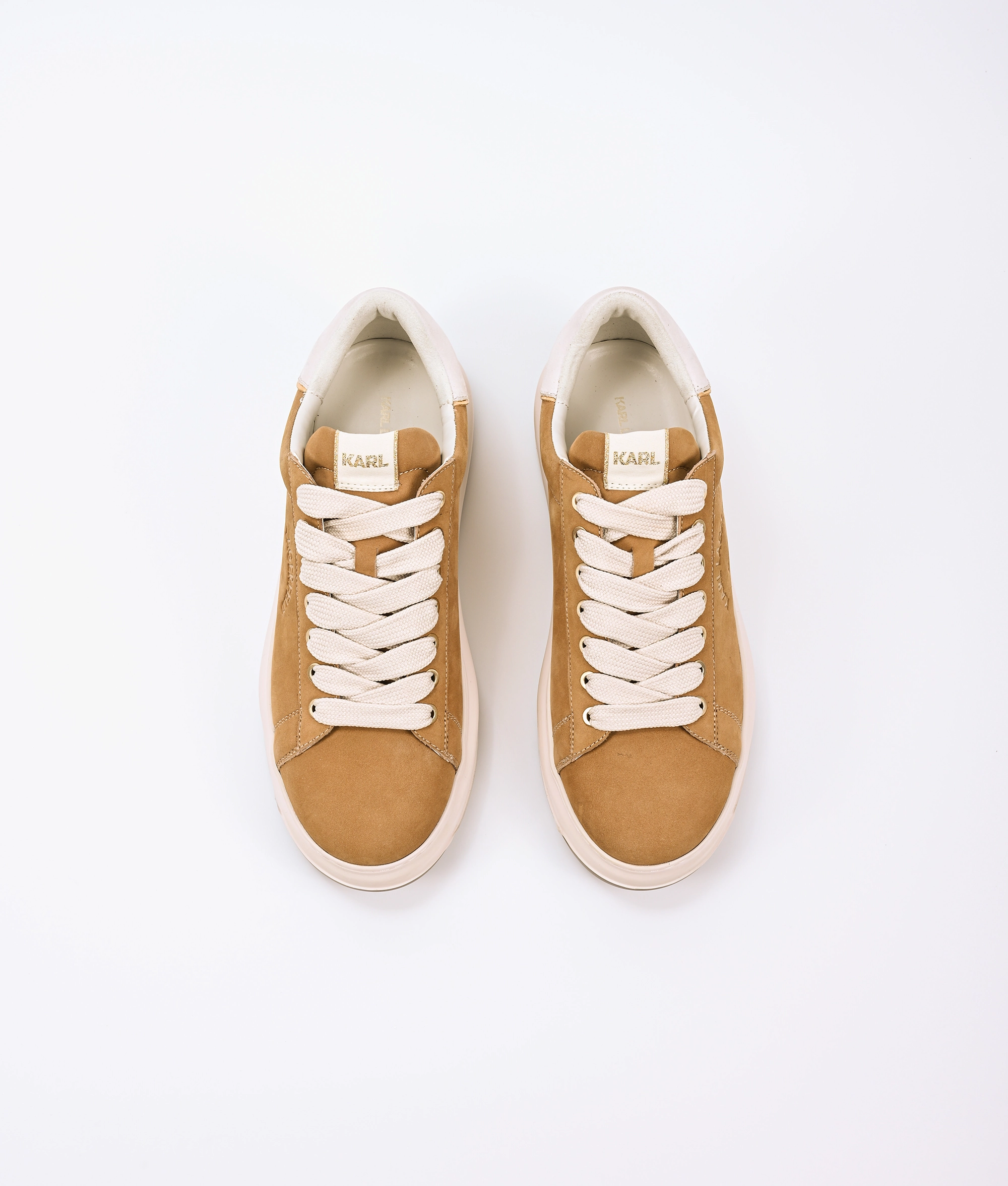 Retro High Top Sneakers KAPRI LUG Maison Karl Lace