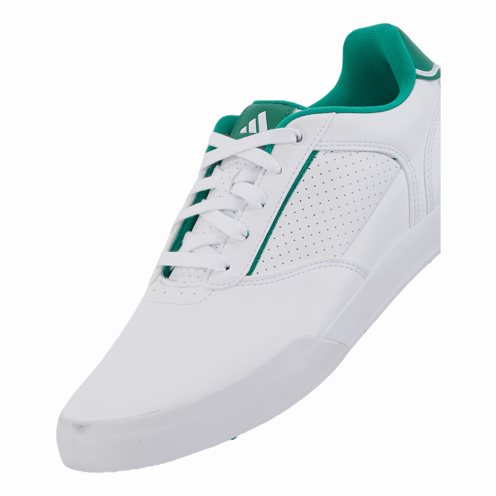 Retrocross Spikeless Golf Shoes Cloud White / Court Green / Cloud White Leather Golf Shoes