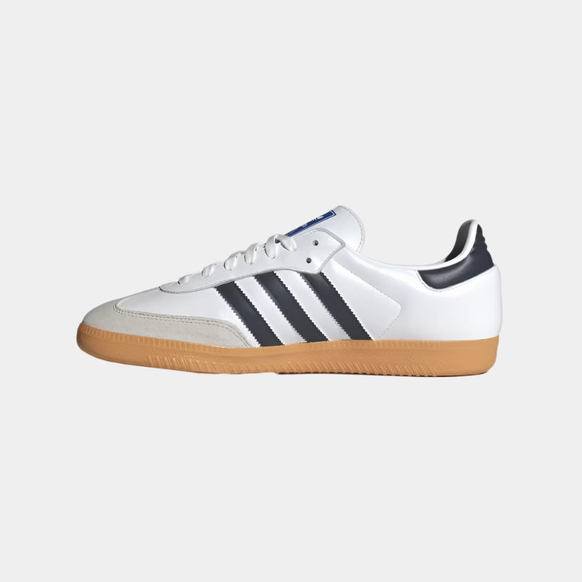 Adidas Shoes F50 Adidas Samba Men's Lifestyle Shoes -Cloud White/Night Indigo/Gum