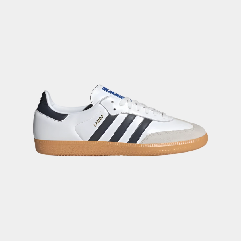 Adidas Samba Men's Lifestyle Shoes -Cloud White/Night Indigo/Gum Adidas Denim Shoes
