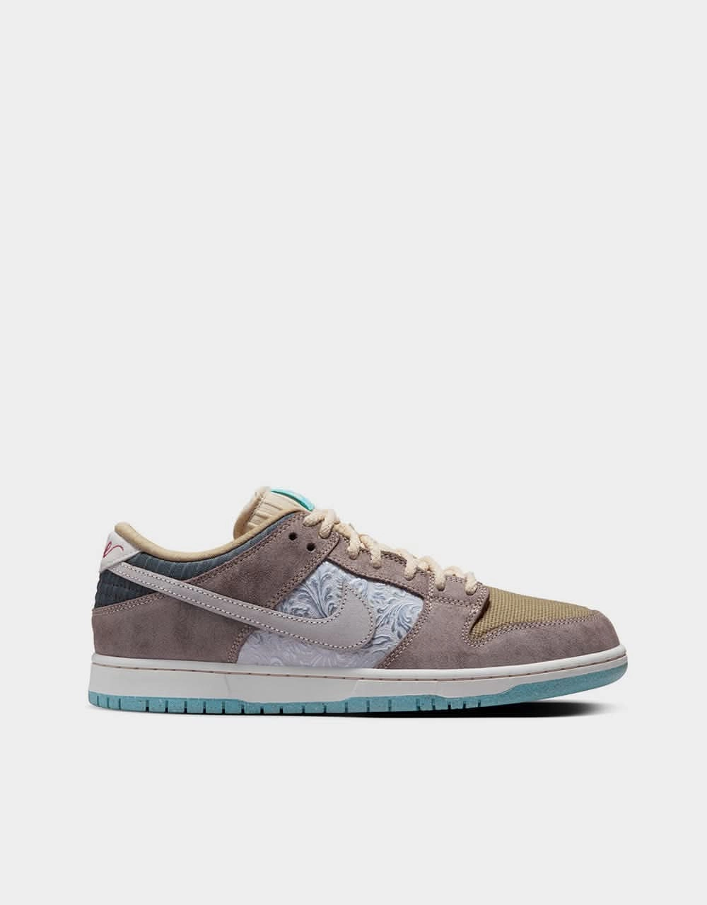 Nike SB Dunk Low Pro WC Skate Shoes - Baroque Brown/Summit White-Sanddrift-Dk Smoke Grey-Paradise Aqua-Dragon Red Womens Asics Gel Shoes