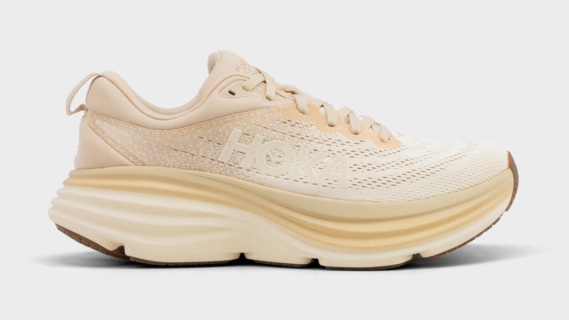 Platform Bondi 8 Mens Running Shoes (Shifting Sand/Vanilla)