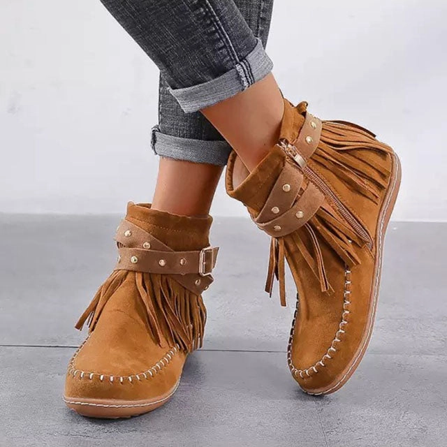 Cougar Boots Fringe Mocassin Enkellaarzen