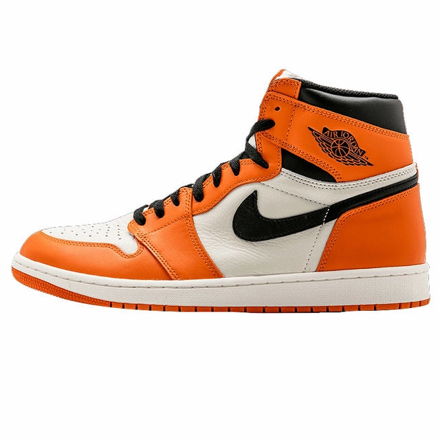 Original New Arrival Authentic Nike Air Jordan 1 Retro High OG AJ1 White Orange Rare Asics Shoes