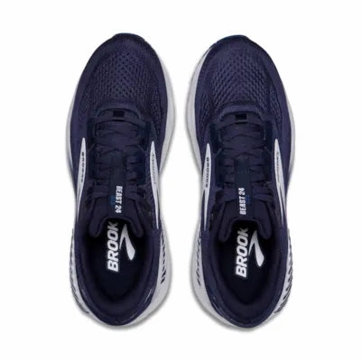 Running Shoes That Run Wide Brooks Beast 24 Peacoat Navy White Extra Wide Men's