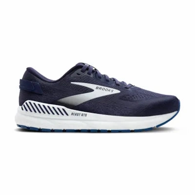 Brooks Beast 24 Peacoat Navy White Extra Wide Men's Best Running Shoes For Long Distance Running