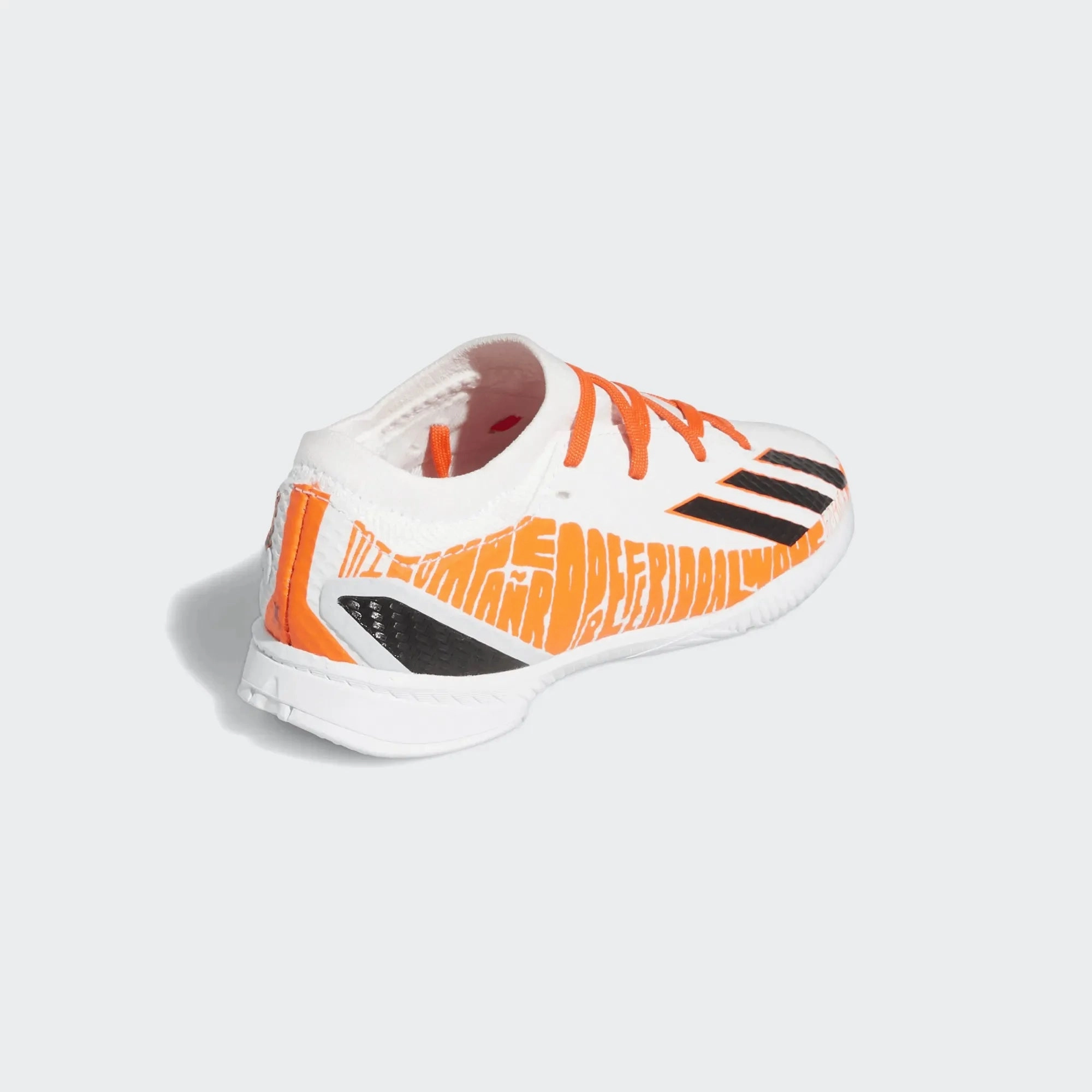 adidas JR X SpeedPortal Messi .3 Indoor - White-Black-Solar Red Vintage Adidas Shoes