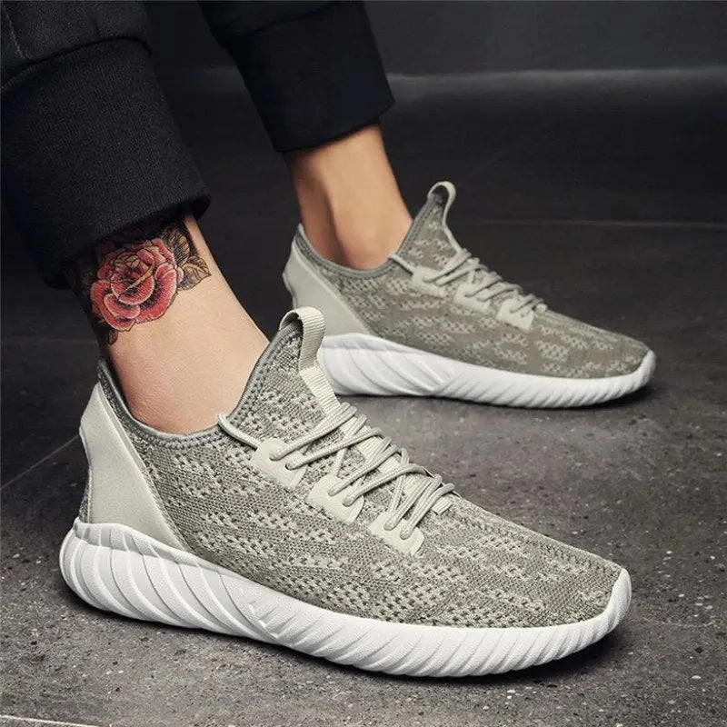 Flat Loafers Shoes Running Shoes For Men Outdoor Mesh Comfortable Man Sneakers Sports Shoes Lace-up Sneaker